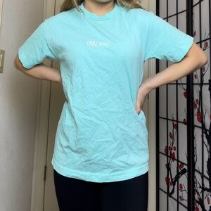 Light Blue “Chill Vibes” Short-Sleeve T-Shirt | Creative Empire